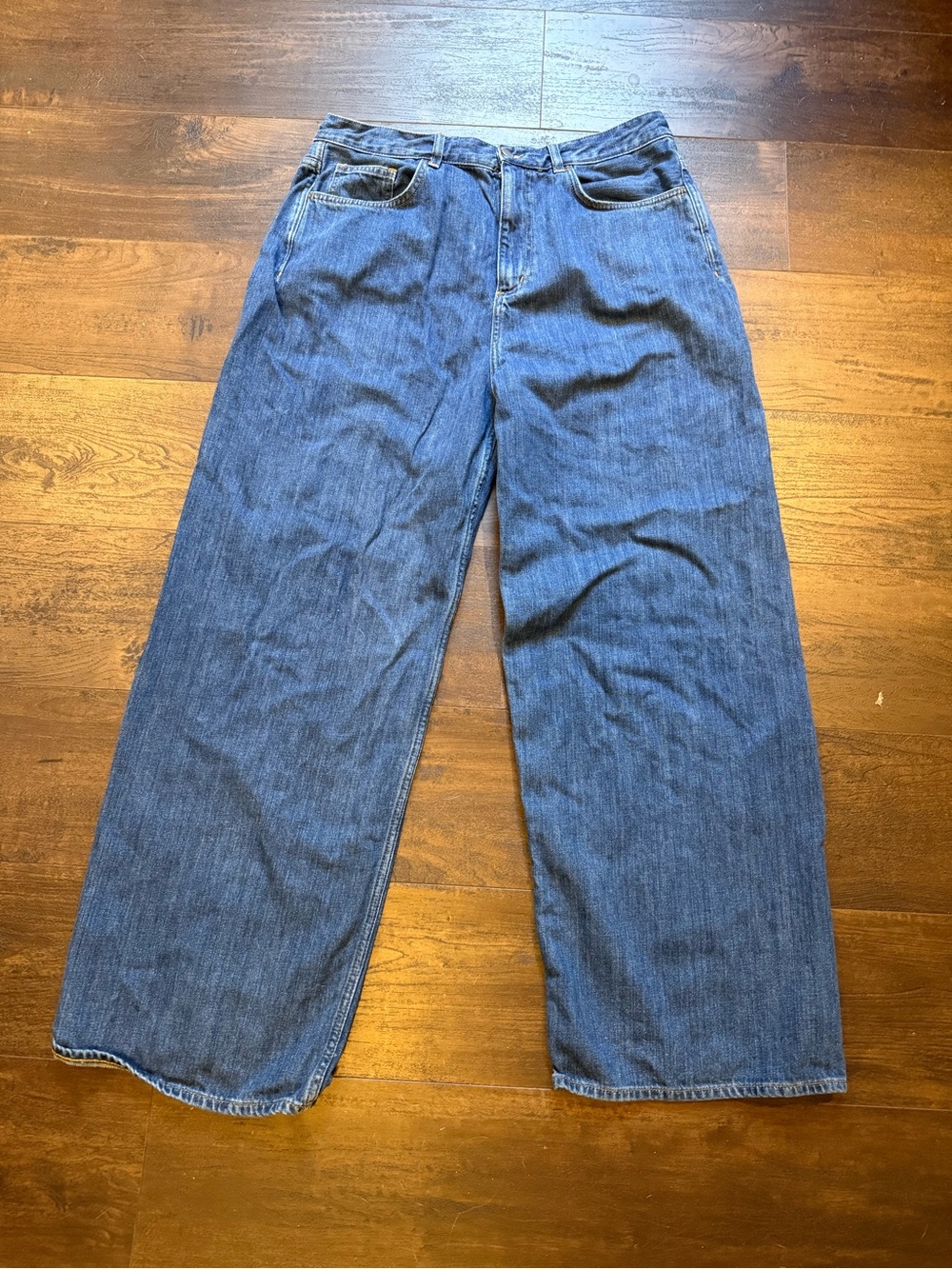 COS Straight-Leg Jeans in Medium Blue Denim